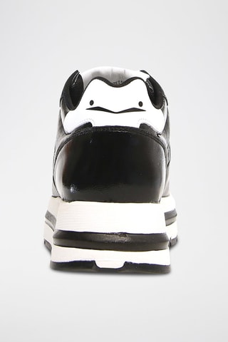 Baskets plateformes en nubuck Maran - Noir et blanc