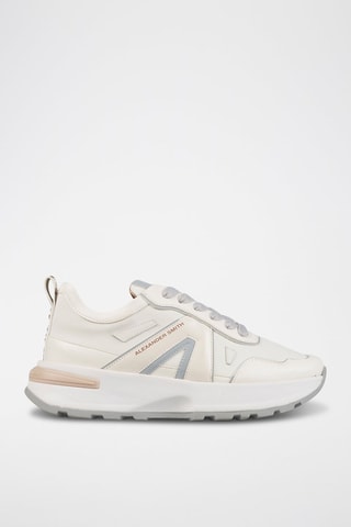 Baskets plateformes - Blanc et gris