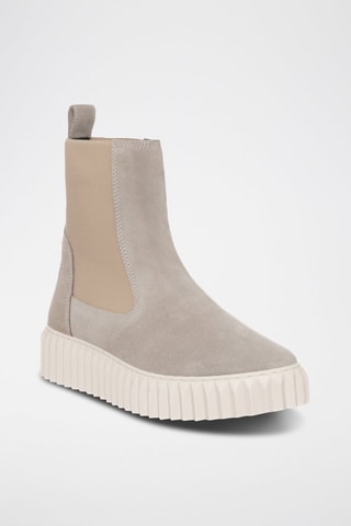 Nubuck Chelsea Boots - Wit