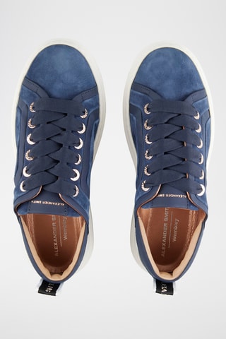 Baskets en cuir Wembley - Bleu