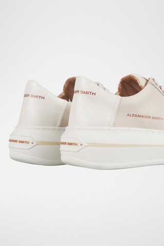 Baskets plateformes en cuir - Blanc