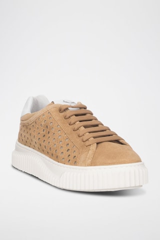 Baskets en nubuck - Camel