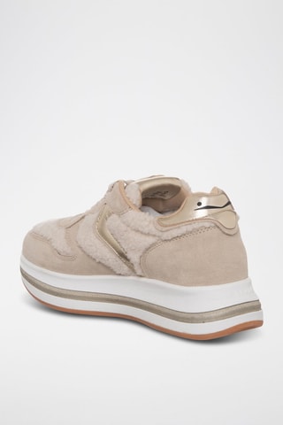 Leren Sneakers - Beige