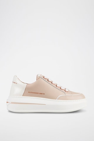 Baskets plateformes en cuir - Blanc