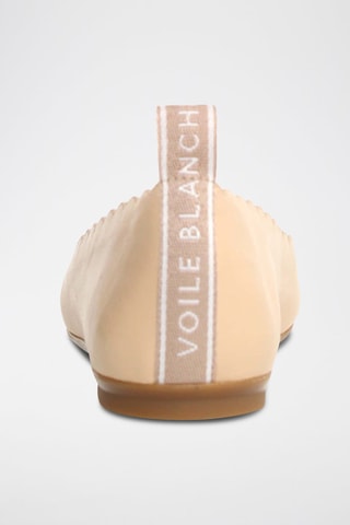 Leren Ballerina's - Beige