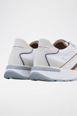 Sneakers Liverpool - Wit, bruin en grijs