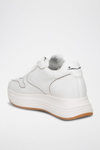 Leren Sneakers - Wit en zwart