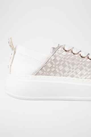 Baskets en cuir - Argenté