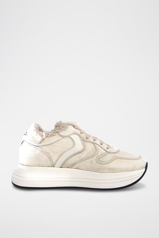 Leren Platform Sneakers Merry - Beige