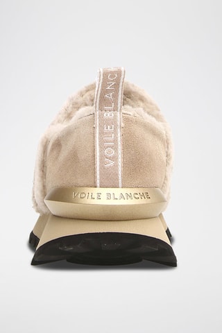 Nubuck Platform Slip-ons Qwark - Beige