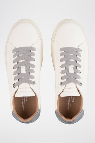 Leren Sneakers Soho - Wit en grijs