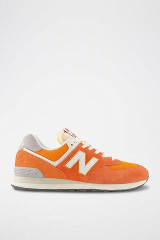 Baskets en nubuck 574 - Orange