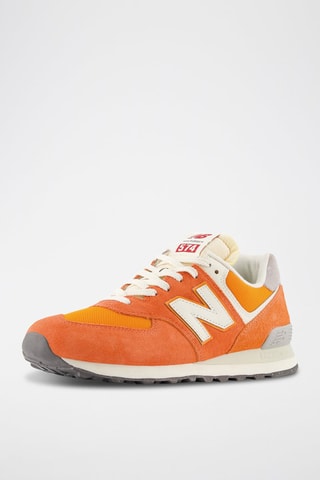 Baskets en nubuck 574 - Orange
