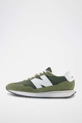 Baskets en cuir 237 - Kaki