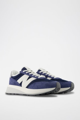Baskets en nubuck 370 - Bleu marine