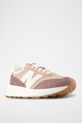 Baskets en nubuck 370 - Vieux rose