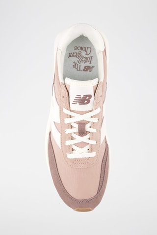 Baskets en nubuck 370 - Vieux rose