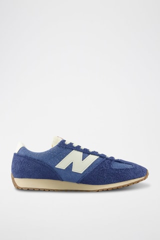 Baskets en nubuck 471 - Bleu marine