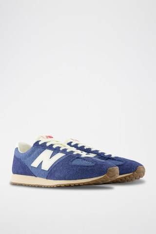 Baskets en nubuck 471 - Bleu marine