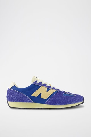 Baskets en nubuck 471 - Bleu cobalt