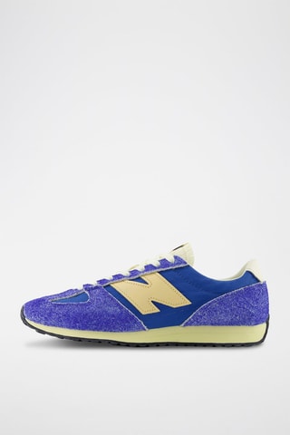 Baskets en nubuck 471 - Bleu cobalt