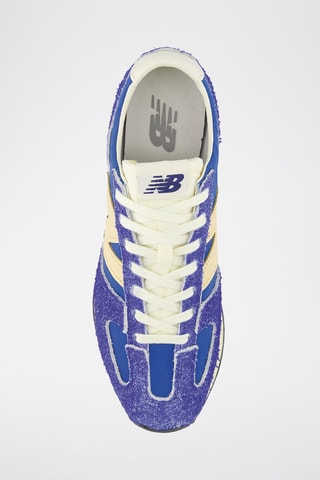 Baskets en nubuck 471 - Bleu cobalt