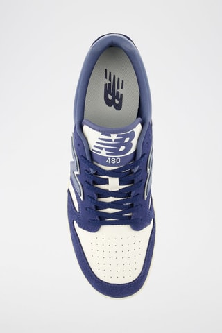 Baskets en nubuck 480 - Bleu marine et blanc