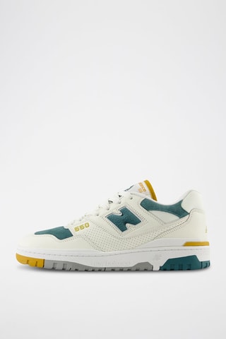 Baskets en cuir 550 - Blanc et bleu cobalt