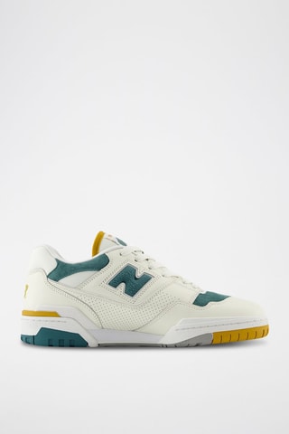 Baskets en cuir 550 - Blanc et bleu cobalt