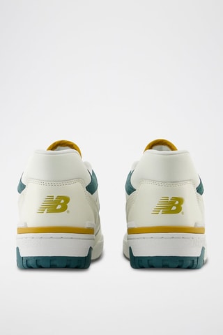 Baskets en cuir 550 - Blanc et bleu cobalt