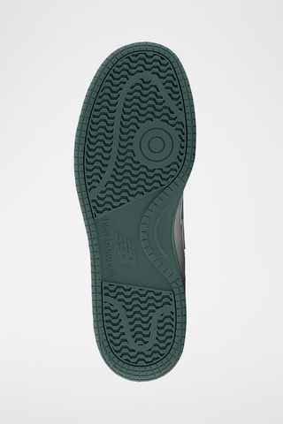 Baskets en cuir 480 - Blanc et vert foncé