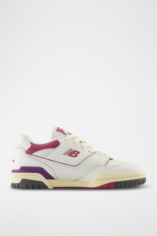 Baskets en cuir 550 - Blanc et violet