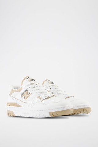 Baskets en cuir 550 - Blanc et doré