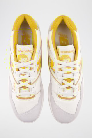 Baskets en cuir 550 - Blanc et jaune