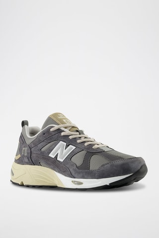 Sneakers en nubuck 878 - Gris foncé