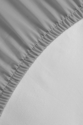 Drap-housse en percale de coton 80 fils/cm² La Beguine - Gris