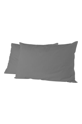 2 taies d'oreiller - Anthracite