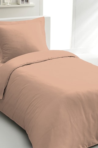 Parure de couette en percale de coton 80 fils/cm² La Partisane - Rose