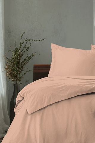 Parure de couette en percale de coton 80 fils/cm² La Partisane - Rose