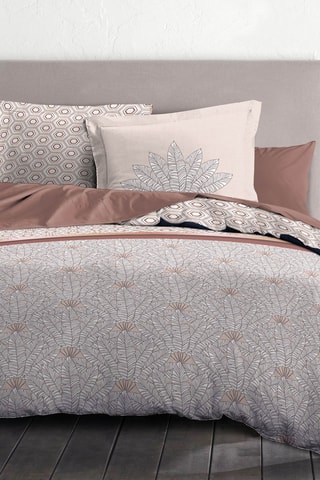 Parure de couette en coton 57 fils/cm² Louxor - Beige