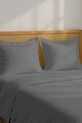 Drap plat en percale de coton 80 fils/cm² La Beguine - Anthracite