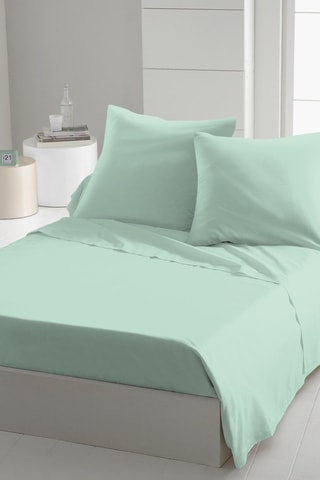 Drap plat - Vert d’eau