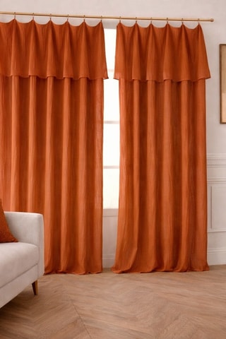 Rideau en gaze de coton - Terracotta - 180 x 300 cm