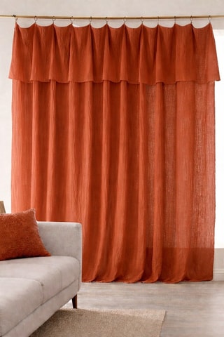 Rideau en gaze de coton - Terracotta - 180 x 300 cm