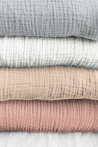 Parure de draps en gaze de coton - Gris