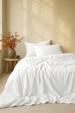 Parure de draps en gaze de coton - Blanc