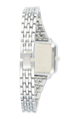 Reloj de cuarzo de metal - Plateado y negro