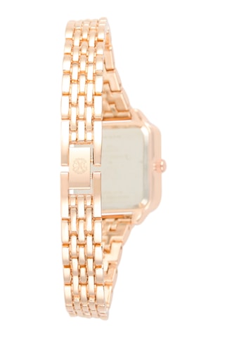 Reloj de cuarzo de metal aleado - Rosa dorado y rosa