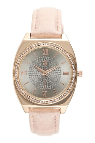 Reloj de cuarzo sintético - Rosa y rosa dorado