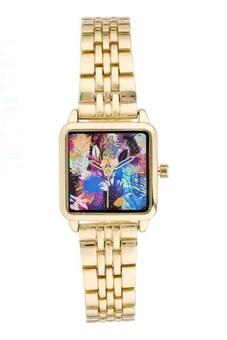 Reloj de cuarzo de metal aleado - Dorado